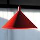 Martinelli Luce Cono hanglamp rood, Ø 45 cm