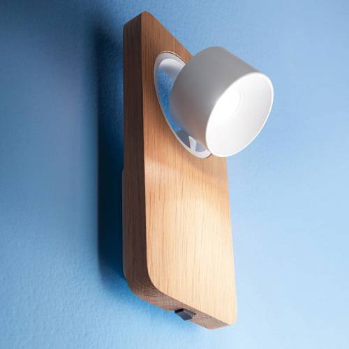 Linea Light LED wandlamp Beebo W, eiken