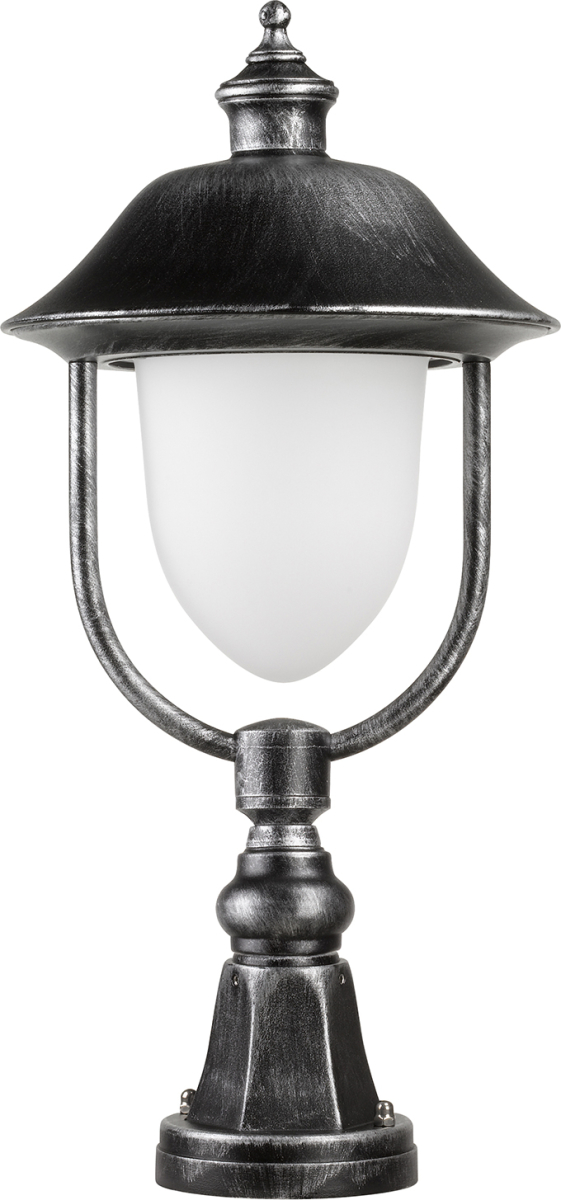 LCD Sokkellamp 1156, zwart/zilver