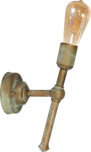 Moretti LUCE Wandfakkel 3105 van messing, schuin