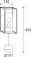 Moretti LUCE Sokkellamp Cubic³ 3369 messing antiek/opaal