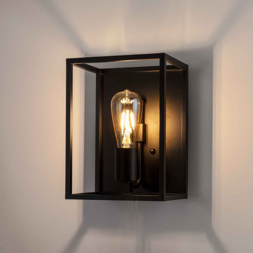 Moretti LUCE Wandlamp Cubic³ 3382 zwart, breedte 20 cm