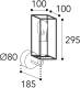 Moretti LUCE Wandlamp Cubic³ 3375 zwart