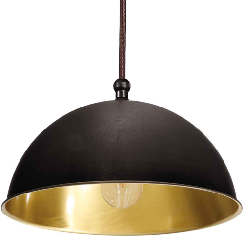 Moretti LUCE Hanglamp Circle goud / messing gebruineerd, Ø15cm