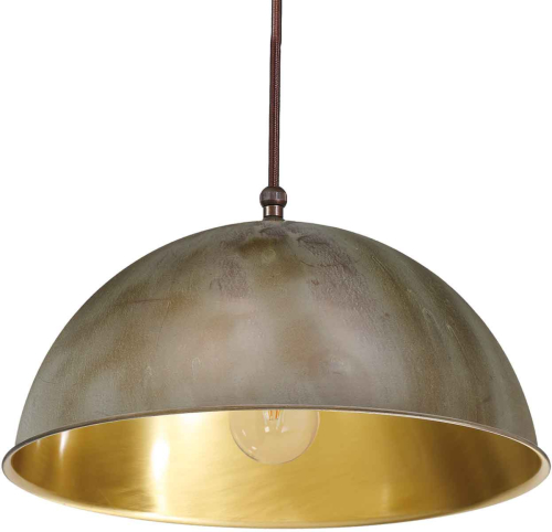 Moretti LUCE Hanglamp Circle goud / messing antiek, Ø20cm