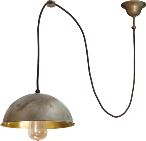 Moretti LUCE Hanglamp Circle decentraal 1-lamp messing antiek