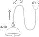Moretti LUCE Lamp Circle decentraal1lamp messing gebruineerd