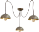 Moretti LUCE Hanglamp Circle 3248.3L, 3-lamps messing antiek