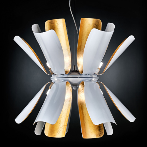 Mettallux Design-hanglamp Tropic met bladgoud