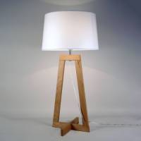 Aluminor Tafellamp Sacha LT van textiel en hout