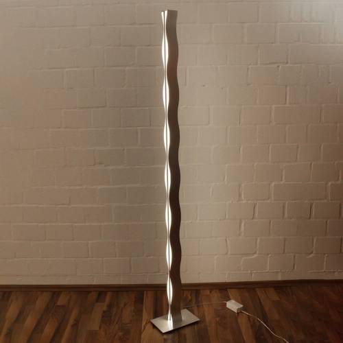 ECO-Light LED vloerlamp Wave nikkel