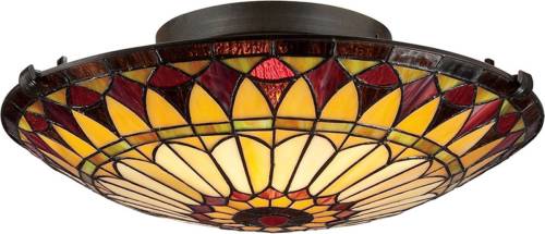 QUOIZEL Plafondlamp West End in Tiffany-design