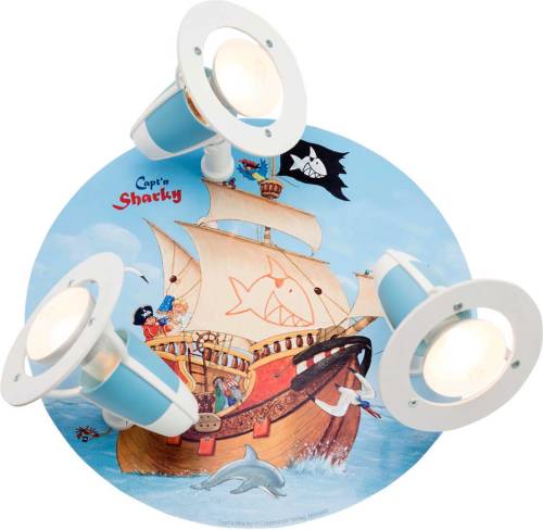 Elobra Plafondlamp Capt'n Sharky voor de kinderkamer