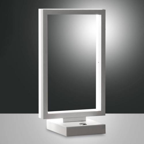 Fabas Luce LED tafellamp Bard, dimbaar, in wit