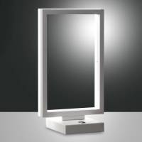 Fabas Luce LED tafellamp Bard, dimbaar, in wit