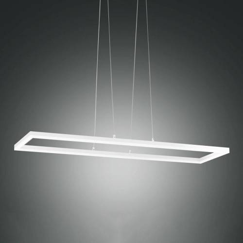 Fabas Luce LED hanglamp Bard, 92x32 cm in wit