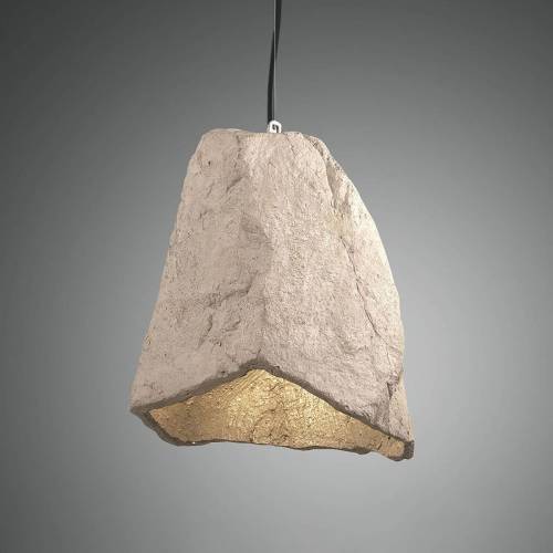 Fabas Luce Hanglamp Rock in steen-optiek