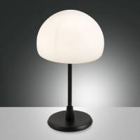 Fabas Luce LED tafellamp Gaia met touchdimmer, zwart