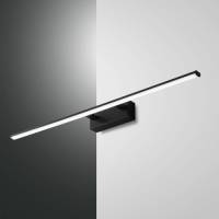 Fabas Luce LED wandlamp Nala, zwart, breedte 75 cm