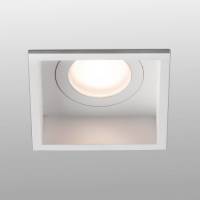 FARO BARCELONA Inbouwspot Hyde 1-lamp frame hoekig IP44 wit