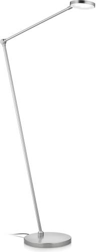 Knapstein LED vloerlamp Thea-S gebarenbediening, nikkel
