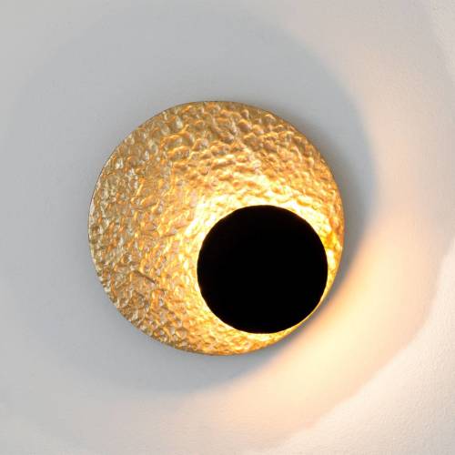 J. Holländer LED wandlamp Infinity in goud, Ø 20 cm