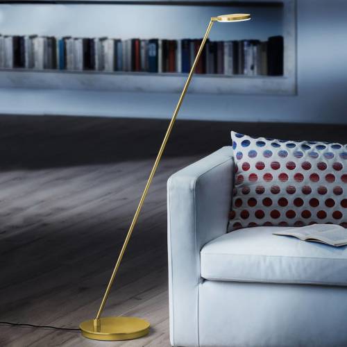 Holtkötter Plano S - LED vloerlamp, messing
