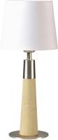 HerzBlut Conico tafellamp wit, eiken natuur, 44cm