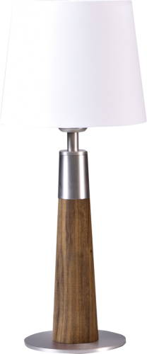 HerzBlut Conico tafellamp wit, noten, 44cm
