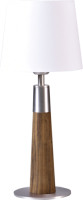 HerzBlut Conico tafellamp wit, noten, 44cm