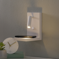 Mantra LED wandlamp Zanzibar met leeslamp, wit