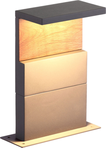 Mantra LED sokkellamp Ruka met hout-element, 35 cm