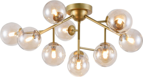 Maytoni Plafondlamp Dallas met 12 glasbollen, goud