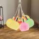 Naeve Leuchten Hanglamp Rainbow Bowl met bonte kappen