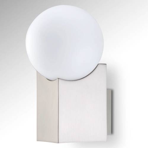 Pujol Wandlamp Cub nikkel mat