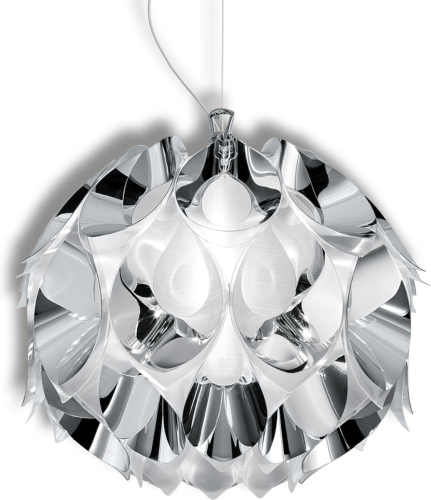 Slamp Flora - design-hanglamp, zilver, 36 cm