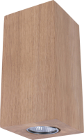 EULUNA Wandlamp Wooddream 1-lamp eiken, hoekig, 20cm