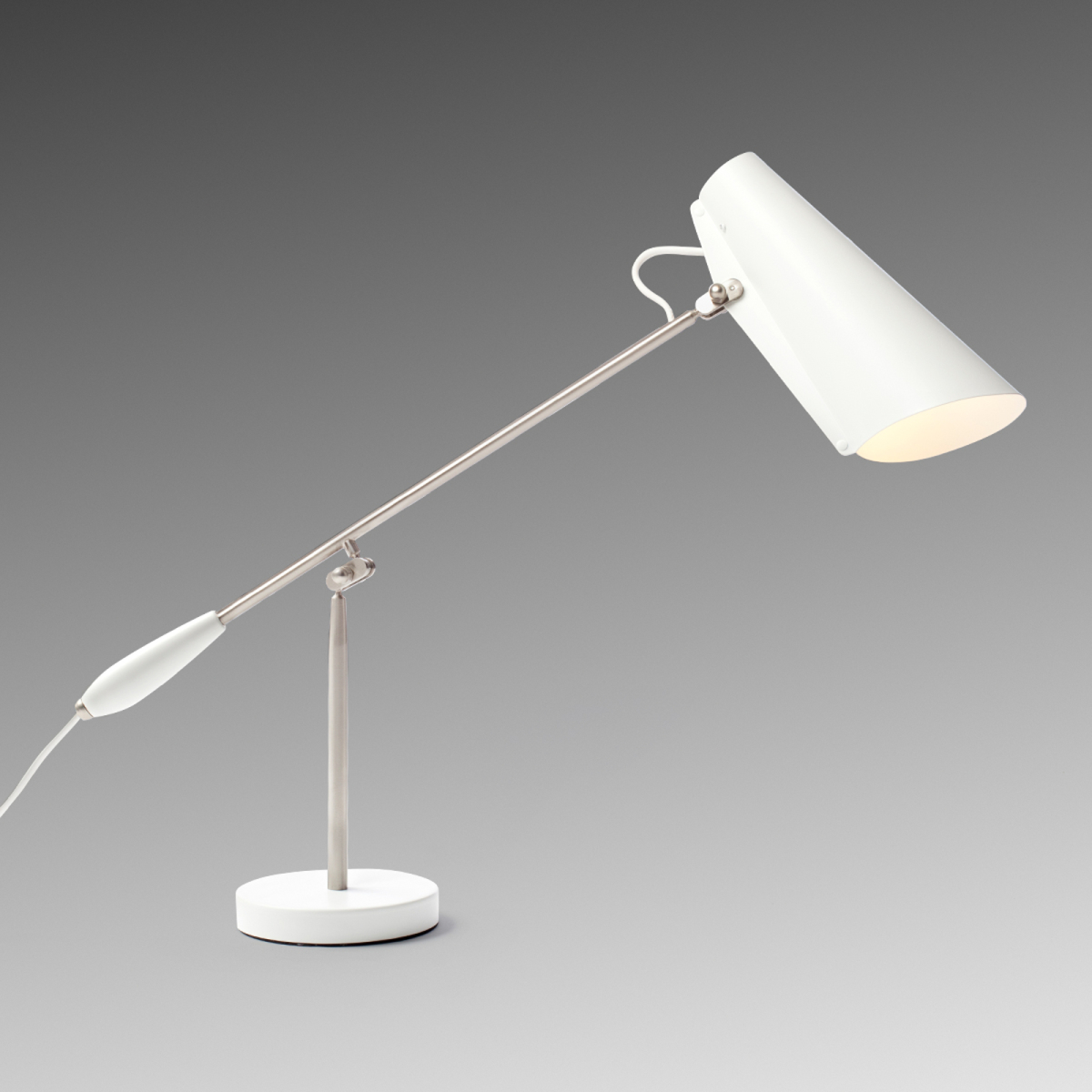 Northern Birdy retro-tafellamp wit