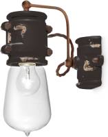 Ferro Luce Vintage-wandlamp C1523, zwart