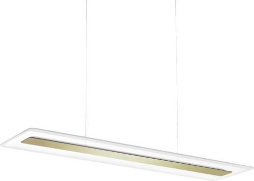 Linea Light LED hanglamp Antille, glas, rechthoekig, goud