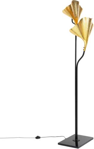 KARE Gingko Due vloerlamp met gouden bladeren