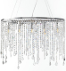 EULUNA Hanglamp Laila met kristal-behang 5-lamps