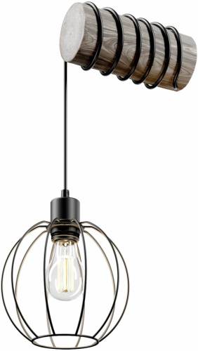 EULUNA Wandlamp Karou, grijs gebeitst