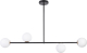 EULUNA Hanglamp Gama 4, 4-lamps, zwart