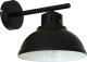 EULUNA Wandlamp Sven, 1-lamp, zwart