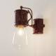 Ferro Luce Vintage-wandlamp C1523, Bordeaux