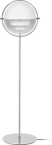 Gubi Multi-Lite vloerlamp chroom/wit