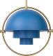 Gubi Multi-Lite hanglamp 32 cm messing/blauw