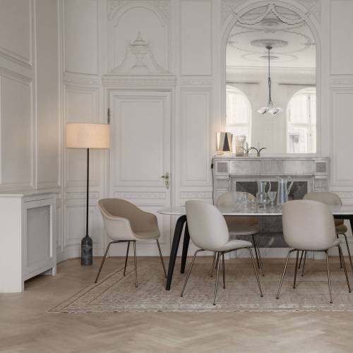 Gubi Gravity vloerlamp grijs-gemarmerd/crème