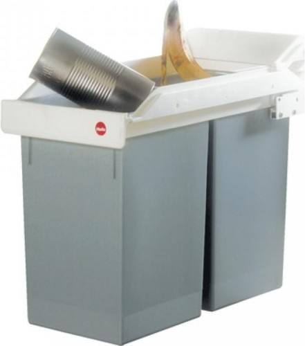Hailo inbouw afvalemmer - 2 x 15 l